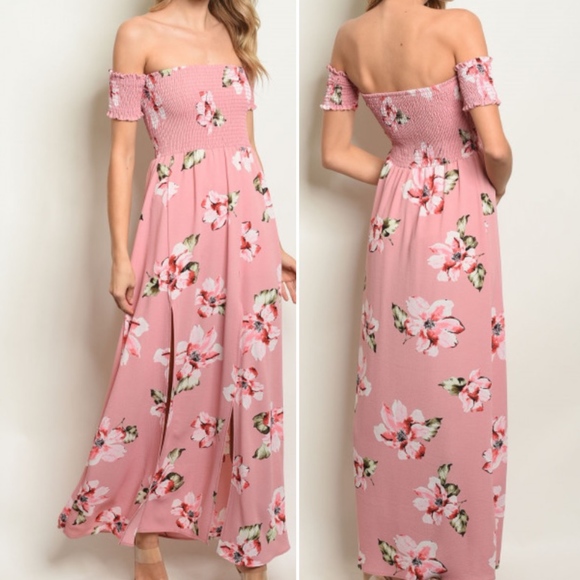 Girly & Flirty BLUE & FLORAL MAXI DRESS BOHO STYLE - Picture 3 of 8